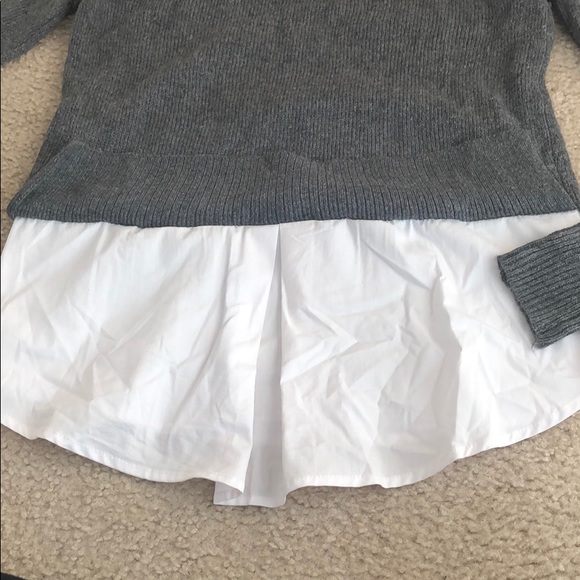 NWT Vera Wang faux shirt sweater - Picture 4 of 5